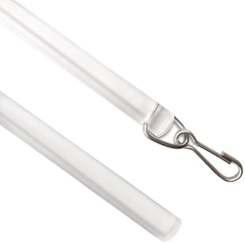 Ba-guette De Traction De Rideaux, Extracteur De Rideau De Fenêtre, Ba-guette D'ouverture De Rideau, Tige Transparente, Installation Rapide, Blanc/transparent, Pour Salle De Bain, Fenêtres