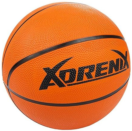Toi-Toys Basketball Größe 7 griffig 528g Orange Gummibasketball Streetball Trainingsbasketball Spielball 12