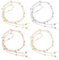 YUXIANLB 4 Stück Damen Brillenketten Elegante Anti-Verlust Kette mit Perlen Verstellbares Brillenband für Kurzsichtigkeit Sonnenbrillen Sport- und Lesebrillen Schmuck Zubehör Verhindert Verlust