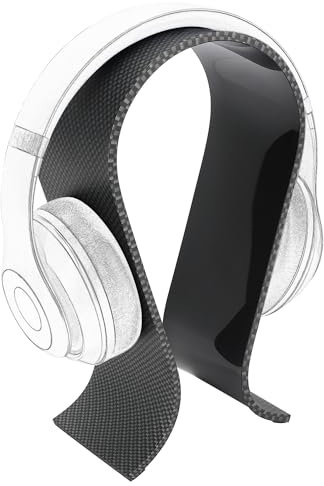 TOCCOOL Omega Headphone Stand, Headphone Holder for Over-Ear Headphones, Gaming Headset Stand, Desktop Display Stand Compatible with Bose, JBL, AKG, Sony (Acrylic)