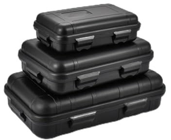 Floweringbeter Boîte de rangement robuste et étanche pour le camping et les sports nautiques, gardez votre équipement au sec, Noir (M)