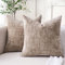 Dorunfeey Braun Kissenbezug 40x40 2er Set Elegantem Chenille Kissenbezüge Zierkissenbezug Dekokissen Sofakissen Weich Dekokissen Modern Kissenhülle für Couch Sofa Wohnzimmer Schlafzimmer
