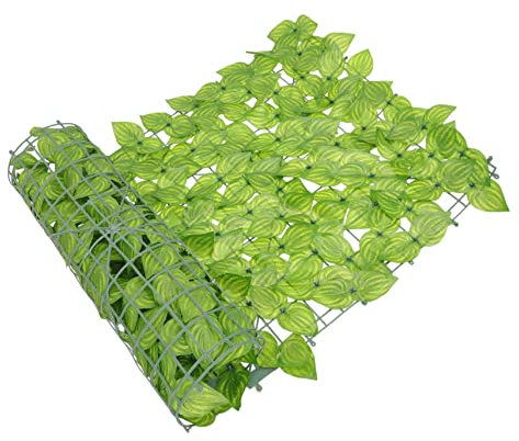 BESPORTBLE 1 Satz Falsche Blätter Wand Hecke Abdeckung Anlage Künstlich Zaun Pflanzen Hütte Gitter Eukalyptus Grüne Girlande Grüne Wandkulisse Miniatur Gartentor Green Plastik