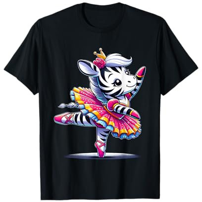 Ballerina Zebra Dancing T-Shirt