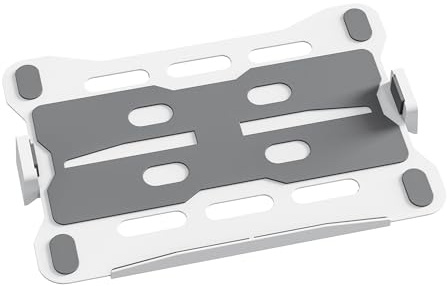 ETHU Supporto VESA per laptop, vassoio universale regolabile per notebook da 11,6 a 17,3 pollici, supporto VESA resistente 100 x 100 mm, compatibile con bracci e supporti per monitor, bianco
