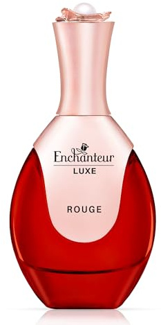 Enchanteur Luxe Rouge Eau de Parfum, Floral Oriental, 50ml | Magnetic Floral Oriental Scent with Long Lasting Wear, Signature Parfum for Ladies, Elegant Fragrance for Women or Gifting