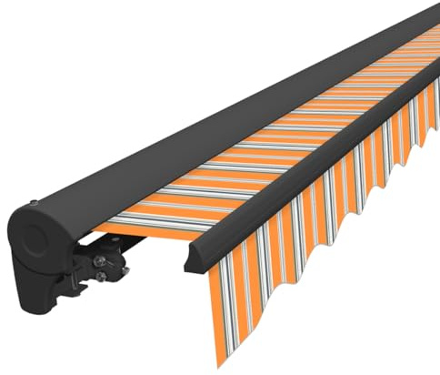 Eclipse Halbkassettenmarkise basaltgr. manuell 2,95x2,5m Farbe: Sommerbrise