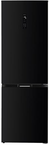 Corberó - Frigorífico Combi | CCH185406NFN | 400 L | 186,5 cm | No Frost | Display en la puerta | Función Eco | Función Vacaciones | Super Congelación | Negro