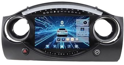 Android 16 Dual Din Car Stereo For BMW Mini Cooper S R50 R52 R53 2004-2007 Plug And Play 9 Inch Touch Screen Bluetooth FM Radio Receiver Support WiFi Connection