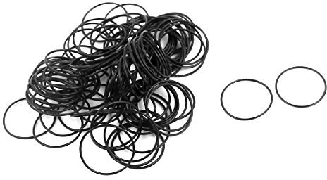 sourcing map 50 Stk. Schwarz 11mm x 0.5mm Nitrilkautschuk O Ring NBR Öldichtungstüllen