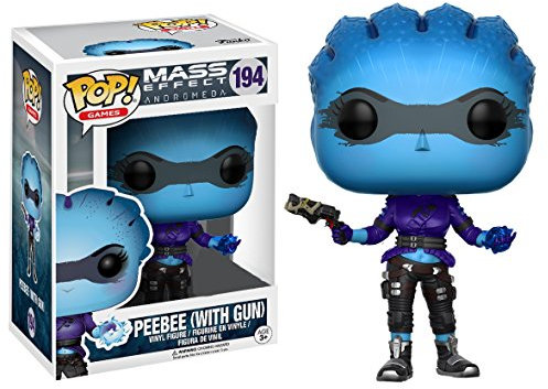 Funko 13717 - Mass Effect Andromeda, Pop-Vinyl-Figur 194, Peebee mit Waffe, limitiert