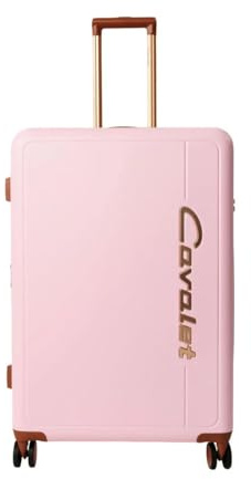 Bowatex Koffer Pink 77 cm, großer Hartschalenkoffer Trolley Cavalet