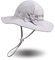 Pesaat Baby Sonnenhut Mädchen Sommermützen UV-Schutz mit Schleife Kinder Sommerhut Baby Mädchen Mütze Sommer (Grau, 6-12Monate)