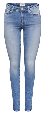 ONLY Female Skinny Jeans ONLPUSH Mittlere Taille Skinny Fit Jeans