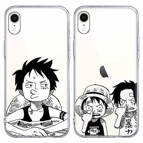 Carcasa para Apple iPhone XR de 6,1 Pulgadas, antigolpes, Suave, TPU de Silicona, protección de la casa, Funda de teléfono Anime Ace Bumper Case Cover Compatible con iPhone XR