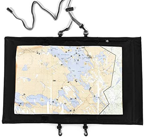 Namvo Étui pour Carte étanche, étui pour Carte de randonnée, étui pour Carte à fenêtre Transparente, étui pour Carte de Camping, Pochette Transparente