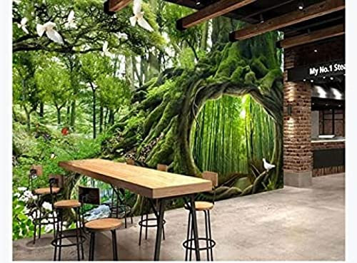 Magic Forest Cafe Kinderzimmer Hintergrund Wand Tapeten Wohnkultur Fototapete 3D Effekt Wohnzimmer Schlafzimmer Kinderzimmer-250Cm×170Cm
