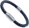 ZISANOPOWER Power & Balance Armbänder - Versch. Farben & Größen - Echtes Lederarmband Herren Damen - patentierter Magnetverschluss - Edelstahl Armband Herren - Schmuck - Geschenke (L, Malhelblua)