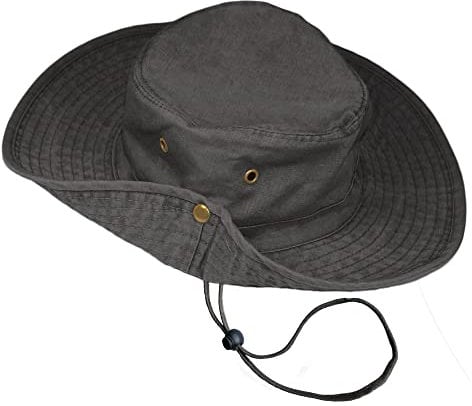 TOSKATOK UPF 50 + Jungen Kinder Safari Outback Busch-Sonnenschutzhut aus Baumwolle im australischen Stil mit breiter Krempe, abnehmbarem Kinnriemen, seitlichen Druckknöpfen und Belüftungsöffnungen