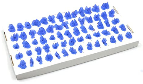 Letras Cortador Fondant Galletas Moldes - Set de cortadores de galletas reutilizables con números y letras, para decoración de tartas, accesorios de repostería (1 set de 66, azul)