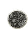Brandani 52814 PIATTO PIANO GOURMET SHANTI NEW BONE CHINA, cm d 26, Nero con decoro Shanti, Forma Gourmet