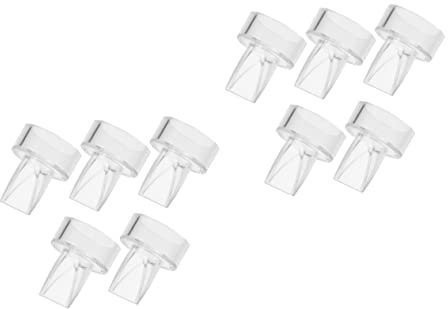 KOMBIUDA 10Piezas Accesorios Extractores de Leche Válvulas de Prevención de Retorno de de Pato Compatible con Extractores Manuales y Eléctricos Leche Portátil