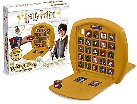 Winning Moves Top Trumps Match Harry Potter Puzzle Game, Set 5 Same Characters to Win, Ideal Game for Kids Aged 4+, WM02004-ML1-6, White