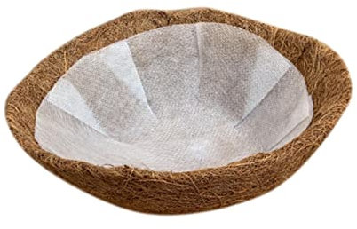 predolo Kokosmatte für Hängeampeln - Hochwertiger Ersatz für Pflanzgefäße, Mehrfarbig, 40cm