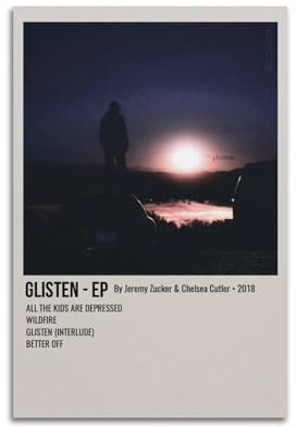 greb Jeremy Zucker Album-Poster, Leinwand-Poster, Raumdekoration, ästhetisches Poster, künstlerisches Poster für Schlafzimmer, Wohnzimmer, Wände, 20 x 30 cm, ungerahmter Stil