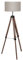 EGLO Stehlampe Lantada, Stehleuchte Vintage, Standleuchte aus Holz, Stahl und Textil, Wohnzimmerlampe in Dunkelbraun und Taupe, Lampe mit Schalter, FSC zertifiziert, E27 Fassung