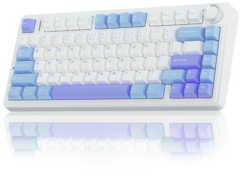 AULA F75 75% tastiera meccanica senza fili, guarnizione, tastiera personalizzata sostituibile a caldo, interruttori lineari prelubridi, tastiera da gioco RGB retroilluminata, tastiera meccanica 2.4