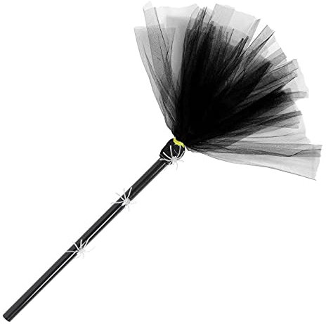 AOKWAWALIY Halloween Witch Broom Props Colorful Plastic Broomstick Adults Kids Broom Toy Witch Decoration Props Halloween Cosplay Masquerade Party Accessory