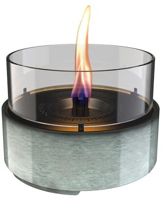 Tenderflame Café 18 Reactive Glaze Tischkamin aus Porzellan, Grün, 18,2 x 13,5 cm, Grün