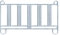 VOSS.farming Weidepanel, 3,00m Länge, 1,70m Höhe, Roundpen, mit Sicherheitsfressgitter, Stallabtrennung