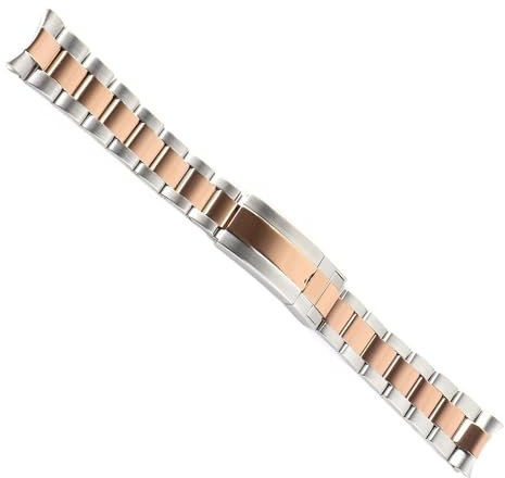 yaponuk Stainless Steel Watch strap For Rolex Cinghia Sangle Gurt Matte Brushed Watch Bracelet Accessories Parts Correa Glide Lock 20MM(A4)