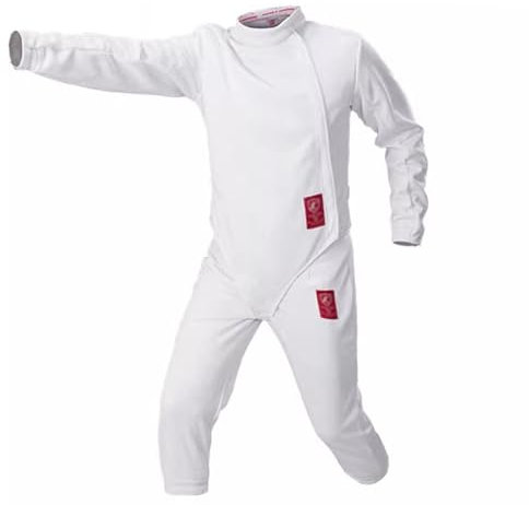 ZPRYZHD 350N Fechtuniform, Klassische Herrenjacke, Hose, Weste, Fechtausrüstung Für Florettdegen, Säbel (rechte Hand)(52)