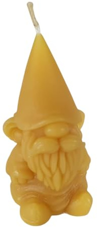 Bienenwachskerze Zwergkerze 8 cm – handgegossene Figurenkerze aus 100% Bienenwachs