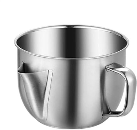 Fat Separator Jug | Grease Separator Jug | 1.2L Stainless Steel Filter Strainer Bowl Container | Multi-Purpose Fat Separator | Gravy Oil Soup Grease Oiler | Portable Fat Separator for Frying Oil