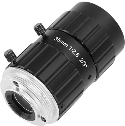 C-Mount-Industriekameraobjektiv, Manuelles 35-mm-Teleobjektiv, Kompatibel mit Verschiedenen Kameras