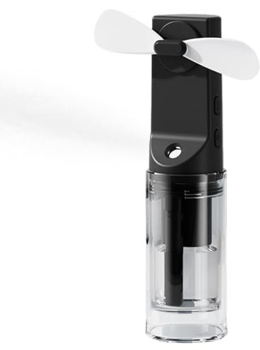Ylnailky Sprüh-Wassernebel-Ventilator, elektrischer Kühler, tragbarer persönlicher Kühlventilator, Nebel-Kühlgerät für Outdoor, Reisen, Make-up, Zuhause, Camping