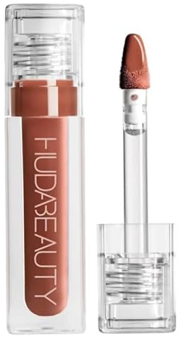 Huda Beauty Original Faux Filler Lipgloss, hochglänzend, für Lippen mit veganem Kollagen, 3,9 ml, von Bella, (Foxy, 3,9 ml (1 Packung)