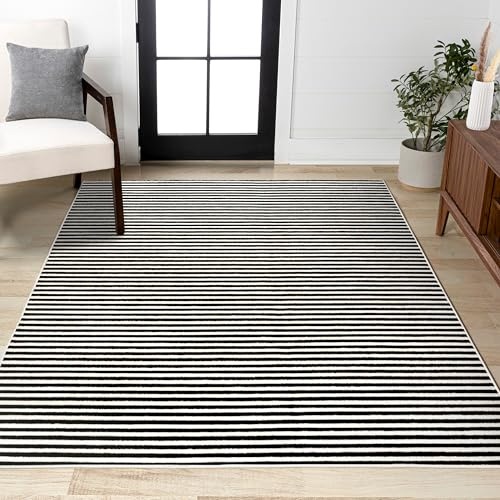 JONATHAN Y SCN102F-3 Aarhus High-Low Minimalistischer Skandi-Teppich für den Innenbereich, fusselfrei, schmutzabweisend, leicht zu reinigen, für Schlafzimmer, Wohnzimmer, Küche