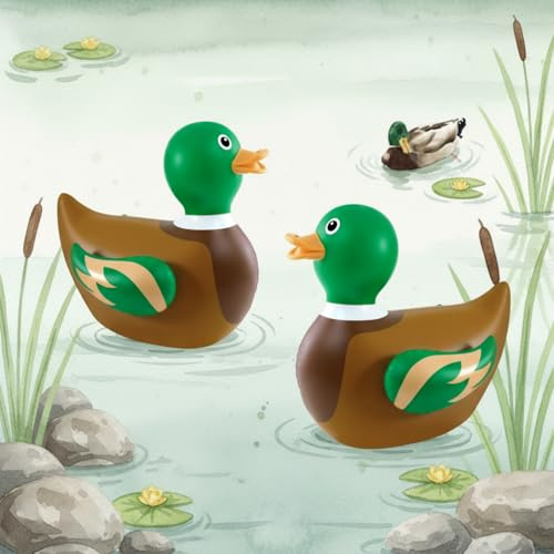 Hungdao Riesige aufblasbare Ente, riesige Gummiente, groß, aufblasbar, Ente für Sommer, Pool, Strand, Schwimmbad, Dekoration, Party, 2 Stück