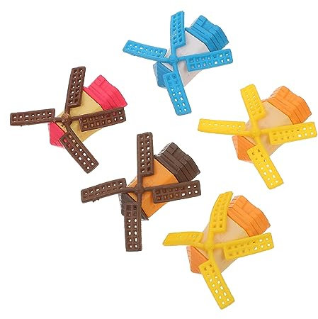 HIAKDOFT 5stücke Miniatur-windmühle Für Wohndekoration Langlebige Windmühle Aus Hochwertigem Material Für Schreibtischdekoration Und Sukkulenten-Ornamente