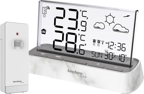 techno line WS 6782 Funk Temperaturstation mit Außensensor Wettertrend