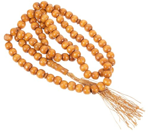 Healeved Chapelet Islamique 99 Perles 10 Mm pour Prière, Décoration Suspendue Élégante, Accessoire Religieux Traditionnel pour Usage Extérieur et Culte Quotidien