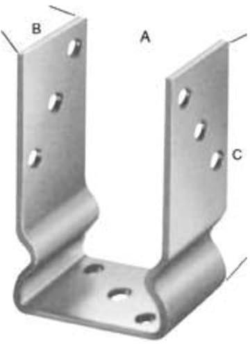 Format 4053569231503 – u-pfostenlasche tZn 121 Import CE