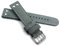 Sulla 22mm Herren Leder Uhrenarmband Pilot Wasserbüffel mit Nieten grau WB