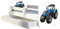 Kinderbett Jugendbett mit einer Schublade und Matratze Weiß ACMA II 140 160 180 40 Design (180x80 cm + Bettkasten, 42 Traktor)