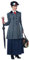 California Costumes Damen-Kindermädchen-Kostüm, Übergröße, Grau, 1X